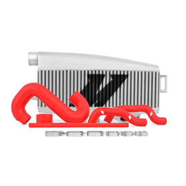 Mishimoto Subaru 02-07 WRX/04-07 STi Top-Mount Intercooler Kit - Powder Coated Silver & Red Hoses - Corvette Realm