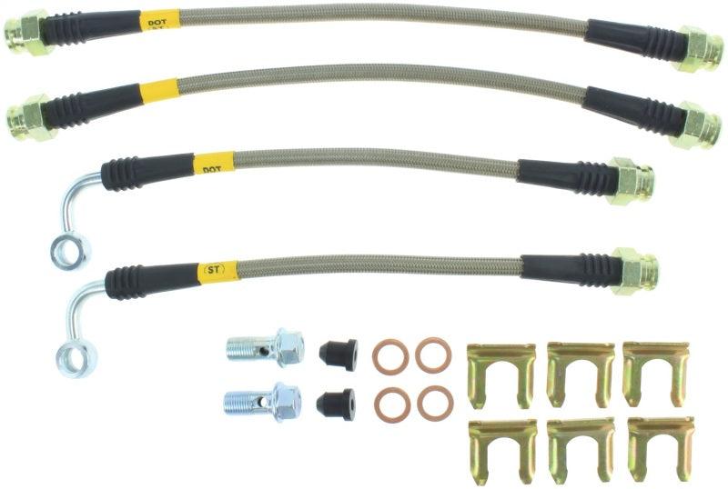 StopTech 05-06 LGT Stainless Steel Rear Brake Lines (4 Line Kit) - Corvette Realm