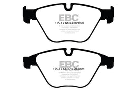 EBC 10+ BMW 535i 3.0 Turbo (F10) Redstuff Front Brake Pads - Corvette Realm