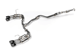 Invidia 2022+ Subaru WRX Gemini Single Layer Quad Black Tip Cat-Back Exhaust - Corvette Realm