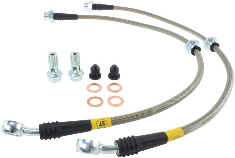 StopTech 89-1/98 Nissan 240SX Stainless Steel Front Brake Lines - Corvette Realm