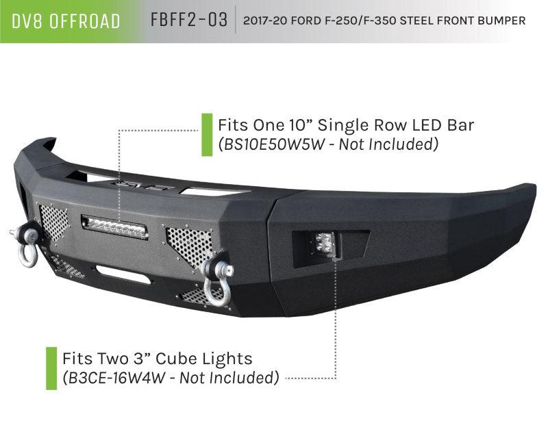 DV8 Offroad 2017+ Ford F-250/F-350/F-450 Front Bumper - Corvette Realm