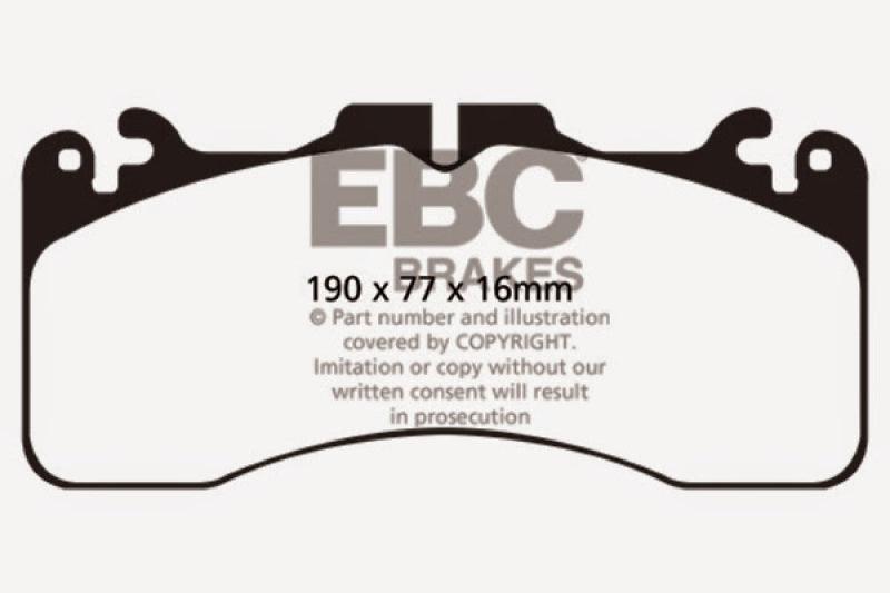 EBC 09+ Lexus LS460 4.6 Sport Redstuff Front Brake Pads - Corvette Realm