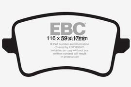 EBC 09-11 Audi A4 2.0 Turbo Greenstuff Rear Brake Pads - Corvette Realm