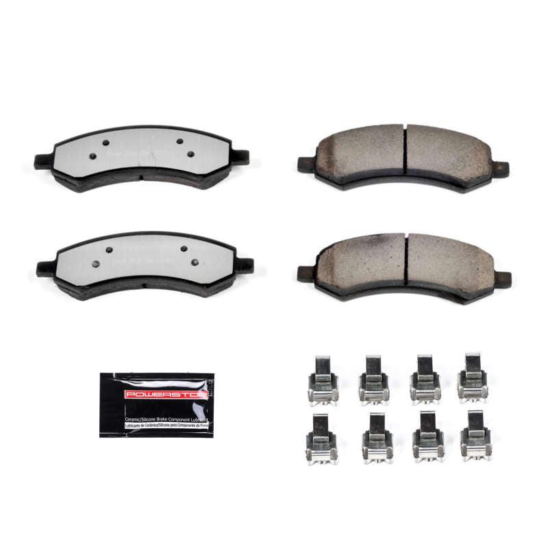 Power Stop 07-09 Chrysler Aspen Front Z36 Truck & Tow Brake Pads w/Hardware - Corvette Realm