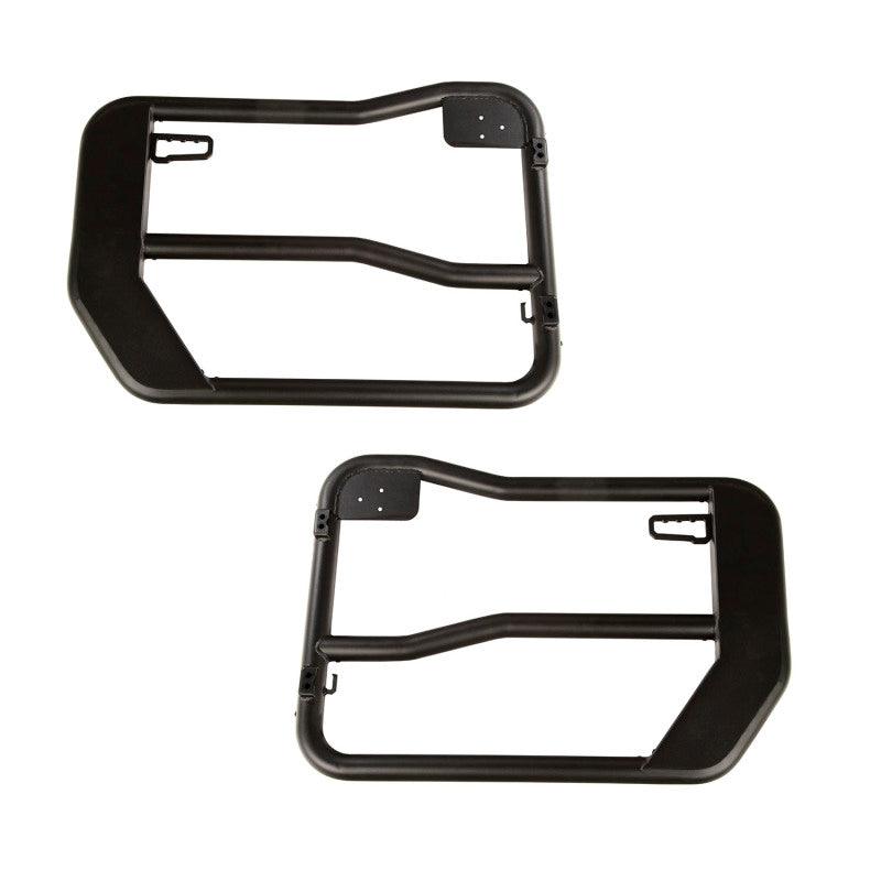 Rugged Ridge Fortis Front Tube Doors with Mirrors 18-23 Jeep Wrangler JL/JT - Corvette Realm