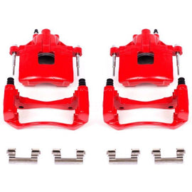 Power Stop 00-05 Buick LeSabre Front Red Calipers w/Brackets - Pair - Corvette Realm
