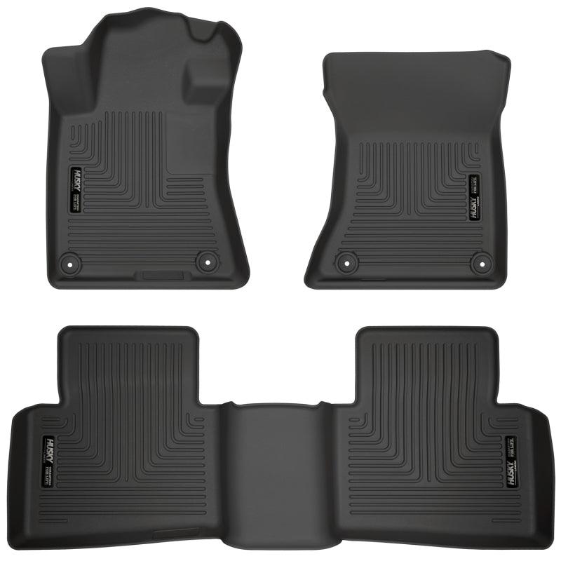 Husky Liners 19-23 Nissan Altima WeatherBeater Black Front & Second Seat Floor Liner - Corvette Realm