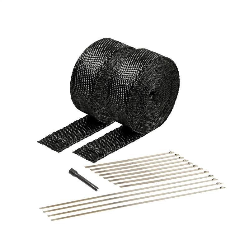 DEI Exhaust Wrap Kit - Black Titanium Wrap Locking Ties & Locking Tie Tool - Corvette Realm