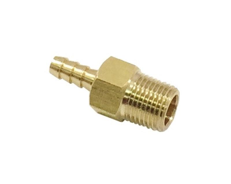 Torque Solution Brass 1/8 in NPT Fitting: Universal Straight Barb - Corvette Realm