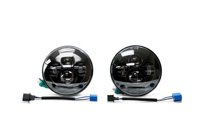 DV8 Offroad 07-18 Jeep Wrangler JK LED Projector Headlights - Corvette Realm
