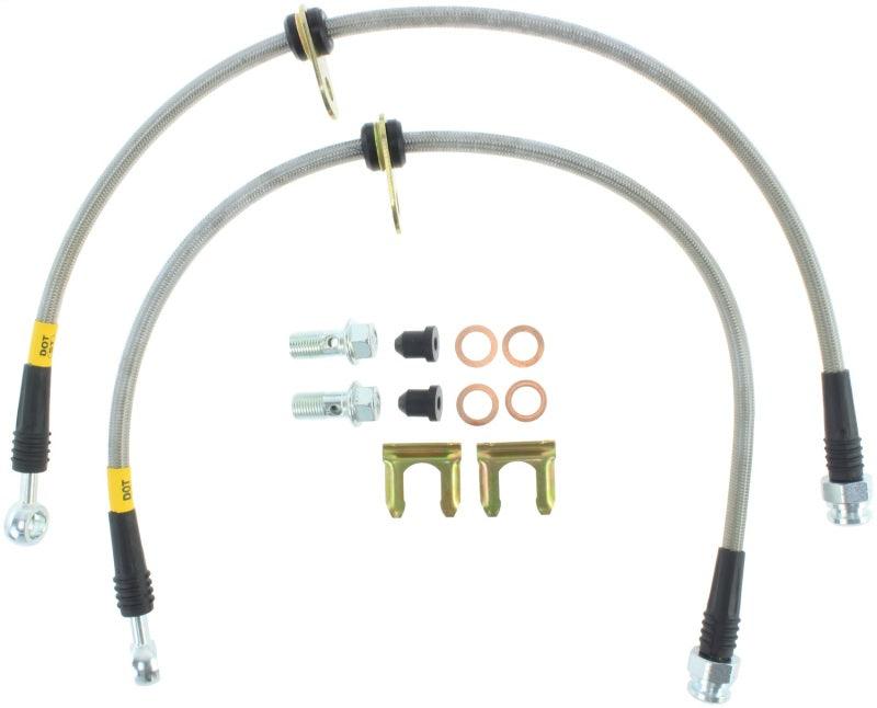 StopTech 05-07 LGT/LGT Spec B Stainless Steel Front Brake Lines - Corvette Realm