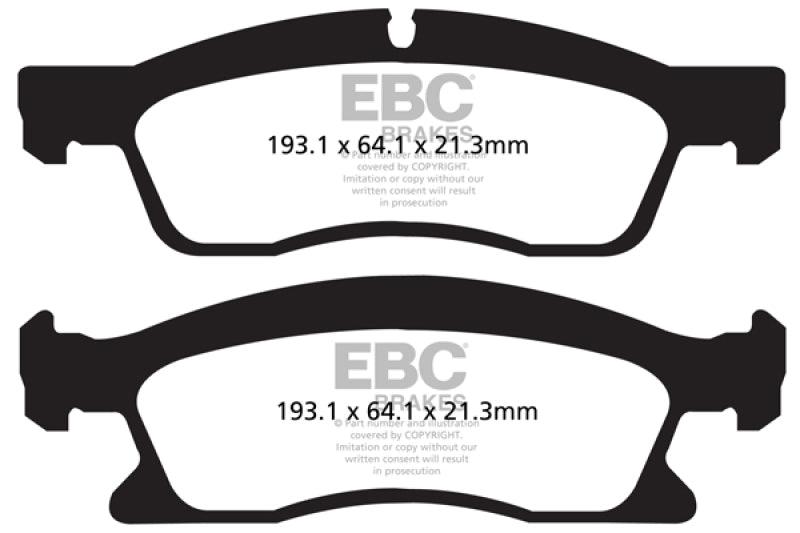 EBC 13+ Dodge Durango 5.7 Greenstuff Front Brake Pads - Corvette Realm