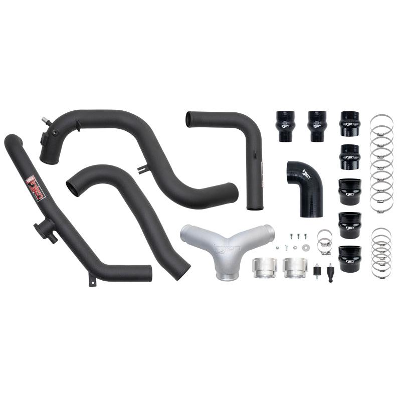 Injen 21-23 Ford Bronco 2.7L V6 (TT) EcoBoost SES Intercooler Pipes - Wrinkle Black - Corvette Realm