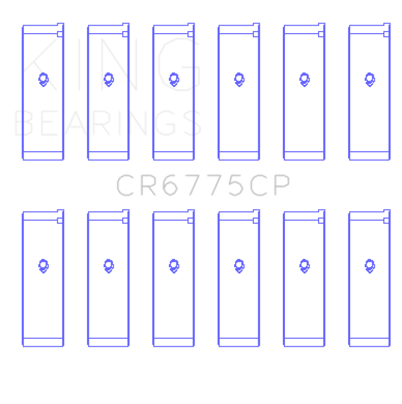 King 01-06 Nissan 3.5L VQ35DE Connecting Rod Bearing Set (6 Pairs)
