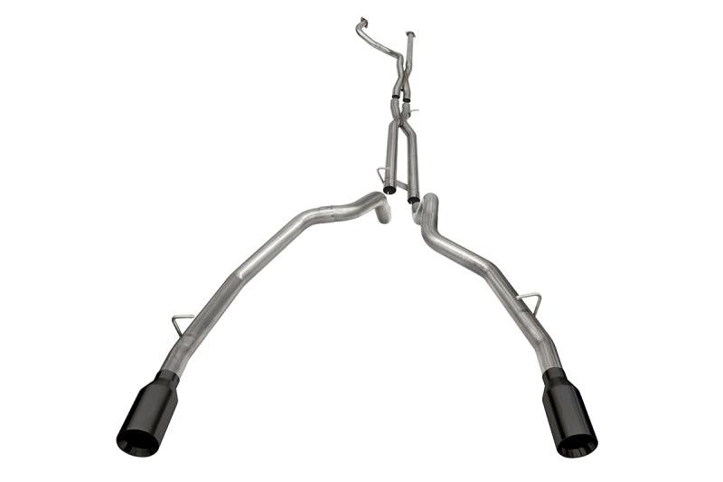 Corsa 21-22 Dodge Ram TRX Crew Cab Baja Catback Exhaust Dual Rear Black Tip - Corvette Realm