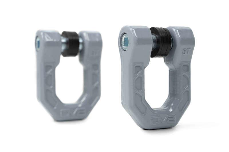 DV8 Offroad Elite Series D-Ring Shackles - Pair (Gray) - Corvette Realm