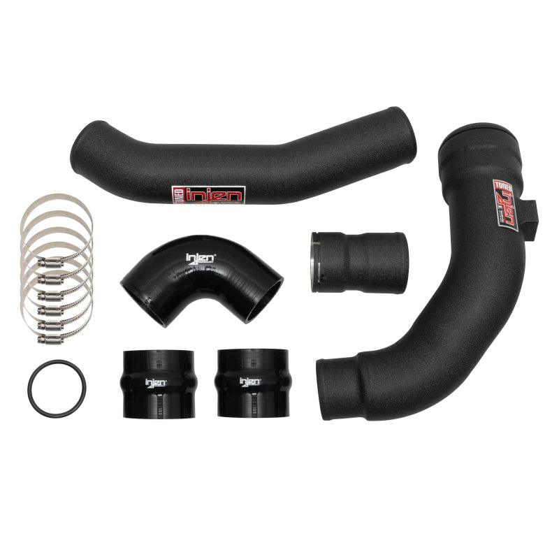 Injen 17-22 Ford F250/F/350/F-450/F-550 V8-6.7L Turbo Diesel Wrinkle Black Intercooler Piping Kit - Corvette Realm