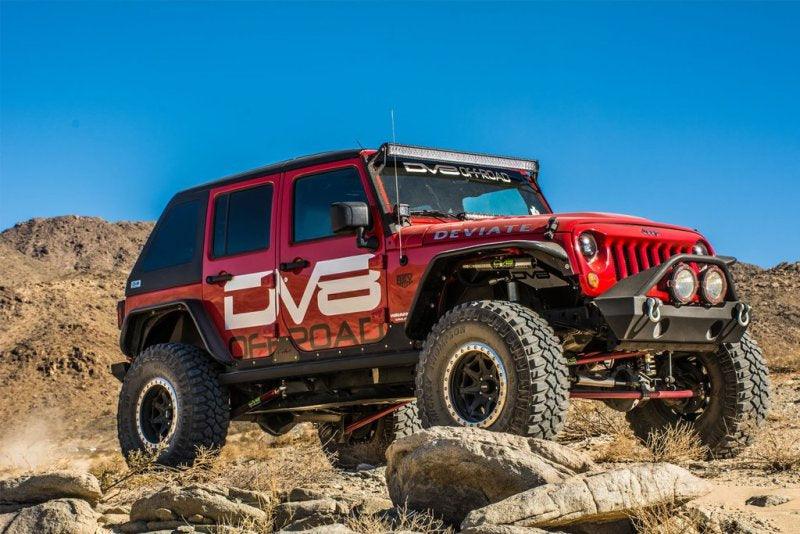 DV8 Offroad 07-18 Jeep Wrangler JK Front & Rear Flat Tube Fenders - Corvette Realm