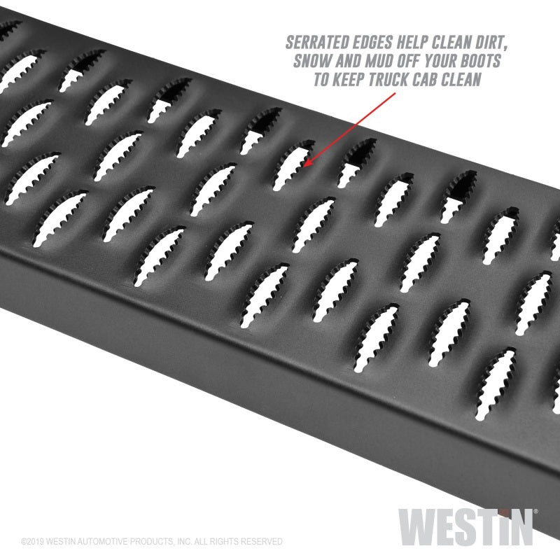 Westin Grate Steps Running Boards 79 in - Textured Black