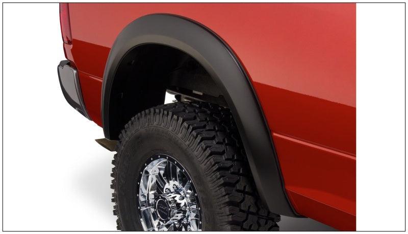 Bushwacker 10-18 Dodge Ram 2500 Fleetside Extend-A-Fender Style Flares 4pc 76.3/98.3in Bed - Black - Corvette Realm