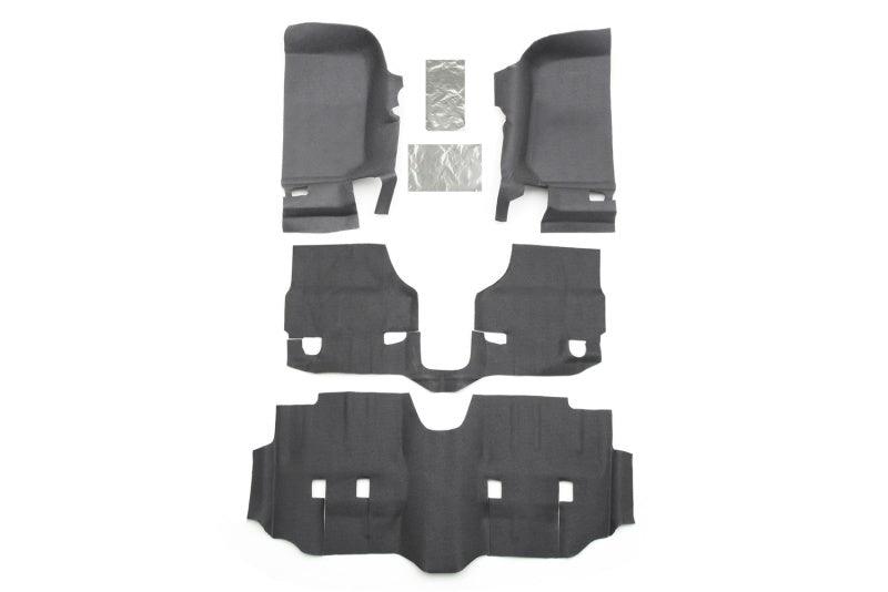 BedRug 07-16 Jeep JK Unlimited 4Dr Front 4pc BedTred Floor Kit (Incl Heat Shields) - Corvette Realm