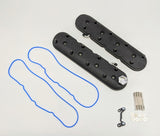 Granatelli C5/C6/C7/C8 Corvette Standard Height Valve Cover w/Angled Coil Mount - Blk Wrinkle (Pair)