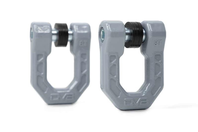 DV8 Offroad Elite Series D-Ring Shackles - Pair (Gray) - Corvette Realm