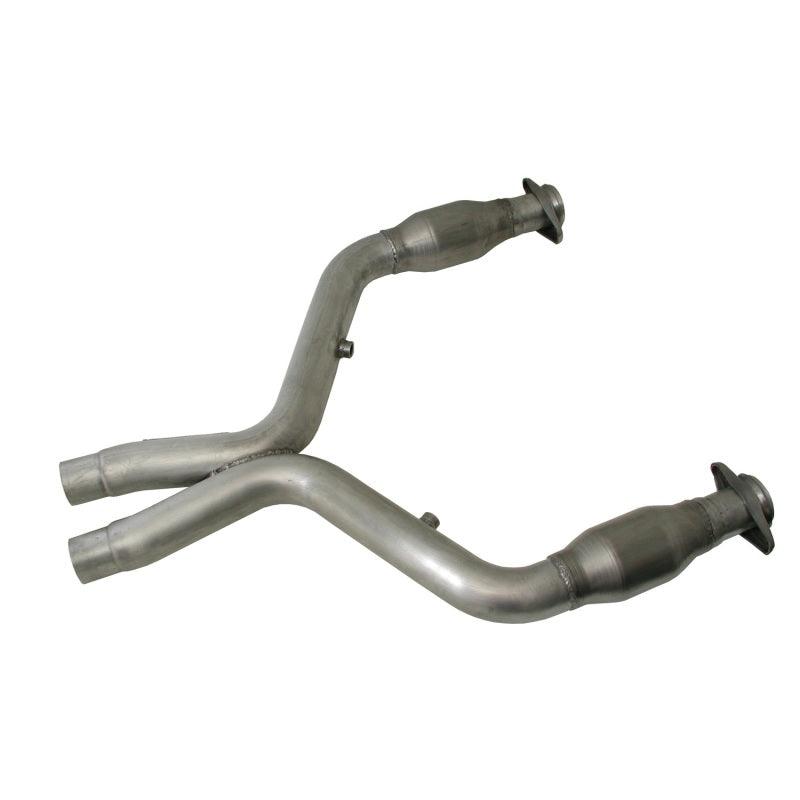 BBK 11-14 Mustang 5.0 Short Mid X Pipe With Catalytic Converters 3.0 For BBK Long Tube Headers - Corvette Realm