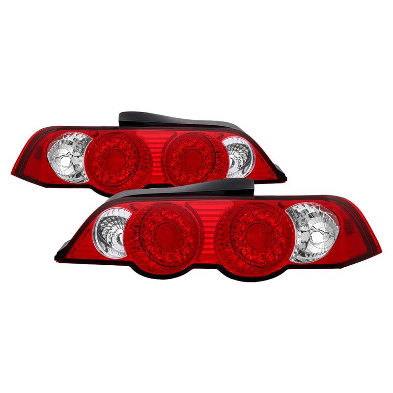 Spyder Acura RSX 02-04 LED Tail Lights Red Clear ALT-YD-ARSX02-LED-RC - Corvette Realm