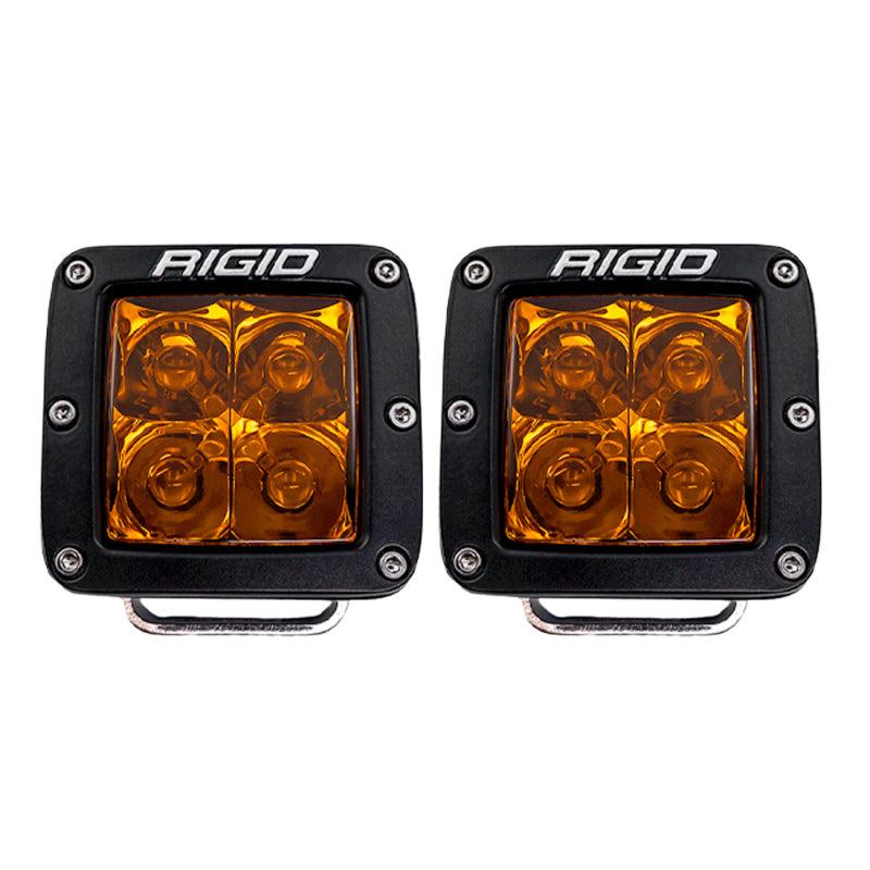 Rigid Industries D-Series Spot w/ Amber PRO Lens (Pair) - Corvette Realm