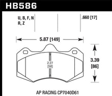 Load image into Gallery viewer, Hawk AP Racing CP7040 Performance Ceramic Street Brake Pads - Corvette Realm
