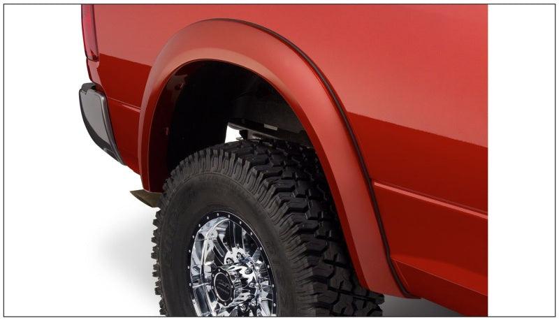 Bushwacker 10-18 Dodge Ram 2500 Fleetside Extend-A-Fender Style Flares 4pc 76.3/98.3in Bed - Black - Corvette Realm