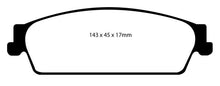 Load image into Gallery viewer, EBC 09-14 Cadillac Escalade 6.0 Hybrid Greenstuff Rear Brake Pads - Corvette Realm