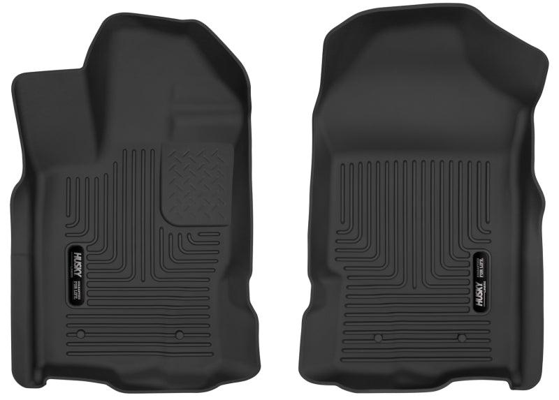 Husky Liners 2019+ Ford Ranger Black Front Floor Liners - Corvette Realm