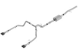 Borla 19-23 Chevrolet Silverado/GMC Sierra 1500 6.2L SS ATAK Catback Exhaust - Black Chrome Tips