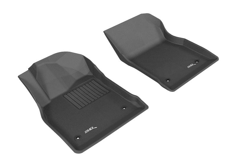 3D MAXpider 2011-2015 Chevrolet Cruze/Cruze Limited Kagu 1st Row Floormat - Black - Corvette Realm