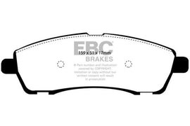 EBC 00-02 Ford Excursion 5.4 2WD Extra Duty Rear Brake Pads - Corvette Realm