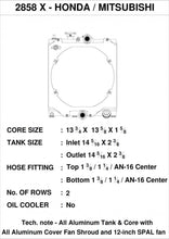 Load image into Gallery viewer, CSF Universal Half Radiator w/-16AN &amp; Slip-On Fittings/12in SPAL Fan &amp; Shroud - Corvette Realm