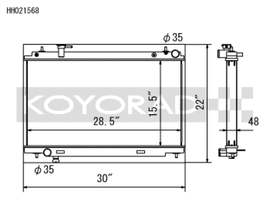 Koyo 03-06 Nissan 350Z 3.5L V6 Radiator