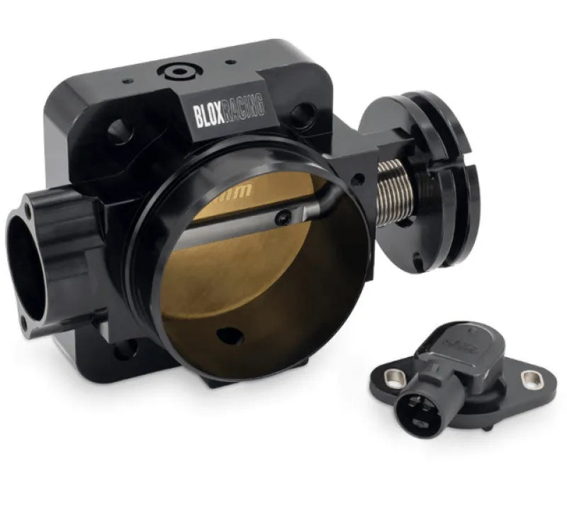 BLOX Racing Honda B/D/H/F Series Engines 76mm Black Billet Throttle Body V2 - Corvette Realm