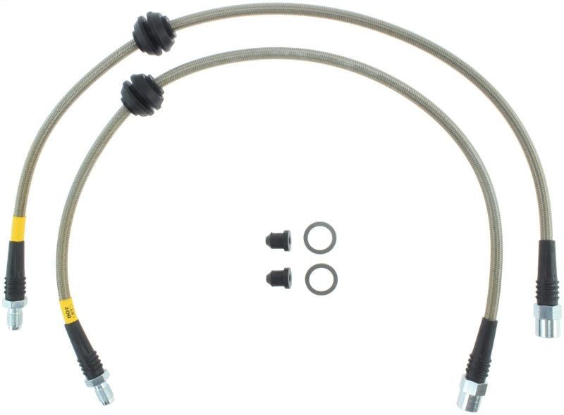 StopTech 08-13 Mini Cooper / 11-14 Mini Countryman Stainless Steel Front Brake Lines - Corvette Realm