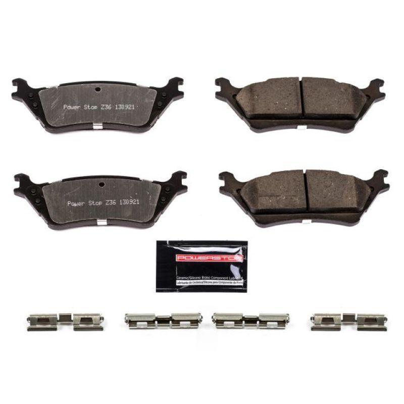 Power Stop 12-19 Ford F-150 Rear Z36 Truck & Tow Brake Pads w/Hardware - Corvette Realm