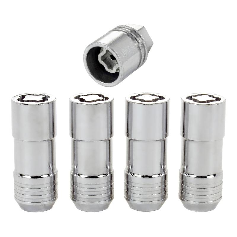 McGard Wheel Lock Nut Set - 4pk. (Cone Seat) M14X2.0 / 13/16 Hex / 2.25in. Length - Chrome - Corvette Realm