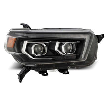 Load image into Gallery viewer, AlphaRex 10-13 Toyota 4Runner PRO-Series Projector Headlights Plank Style Black w/Seq Signal/DRL - Corvette Realm
