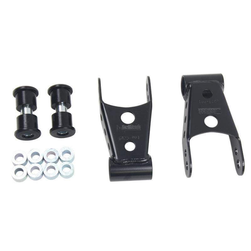 Belltech SHACKLE KIT 15-16 Ford F150 (All Cabs Short Bed Only) 4WD 1in / 2in Rear Drop - Corvette Realm