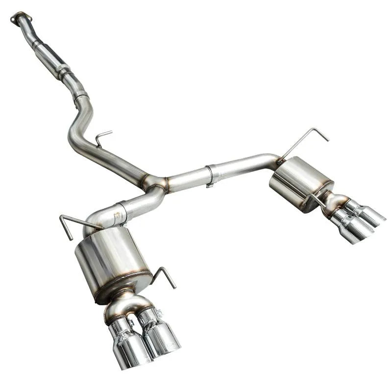 AWE Tuning 2015+ Subaru WRX VA Sedan Touring Edition Exhaust - Chrome Silver Tips (102mm) - Corvette Realm