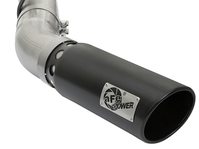 aFe LARGE BORE HD 5in 409-SS DPF-Back Exhaust w/Black Tip 2017 GM Duramax V8-6.6L (td) L5P - Corvette Realm