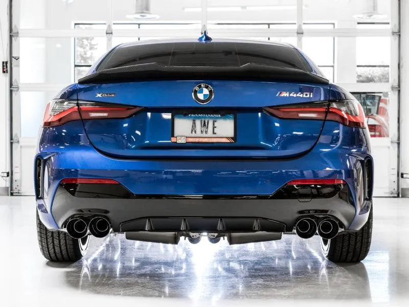 AWE Tuning 2019+ BMW M340i (G20) Track Edition Exhaust - Quad Diamond Black Tips - Corvette Realm