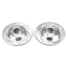 Load image into Gallery viewer, Power Stop 88-91 Honda Civic Front Evolution Drilled &amp; Slotted Rotors - Pair - Corvette Realm